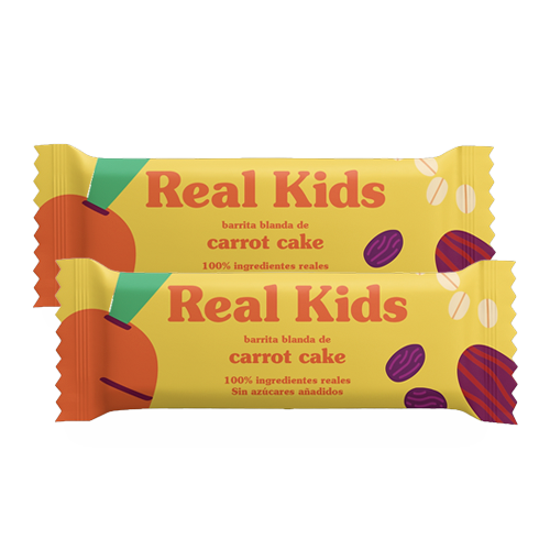 Pack 2u. Barrita Infantil Carrot Cake 30g Real Kids