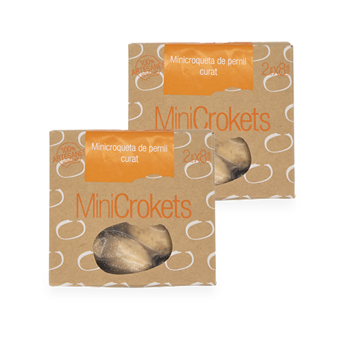 Pack 2u. Croquetas Congeladas Jamón Ibérico Mini 16u LaCroket
