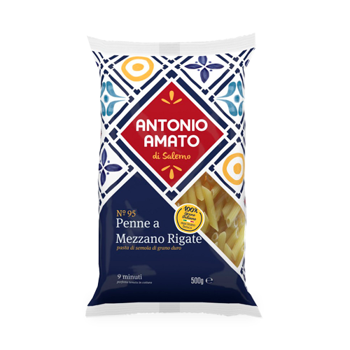 Penne a Mezzano Rigate 500g Antonio Amato (95)