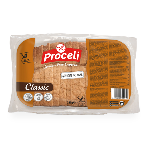 Pan de Molde Clásico S/Gluten 280g Proceli