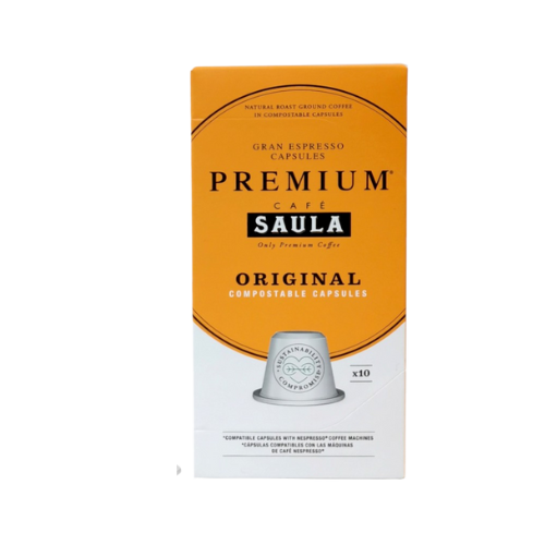 Café Cápsulas Premium Original Caja 10u Saula