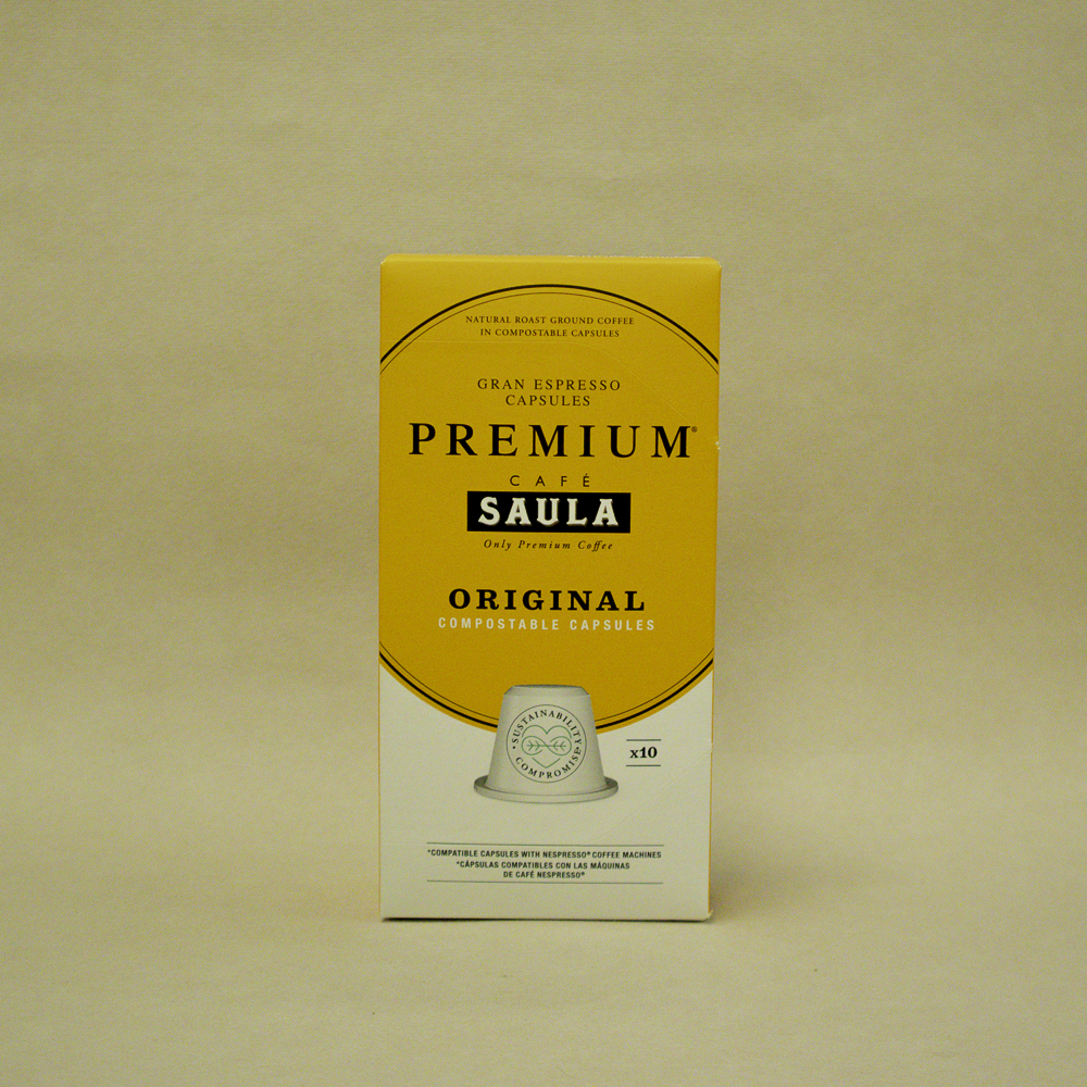 Café Cápsulas Premium Original Caja 10u Saula
