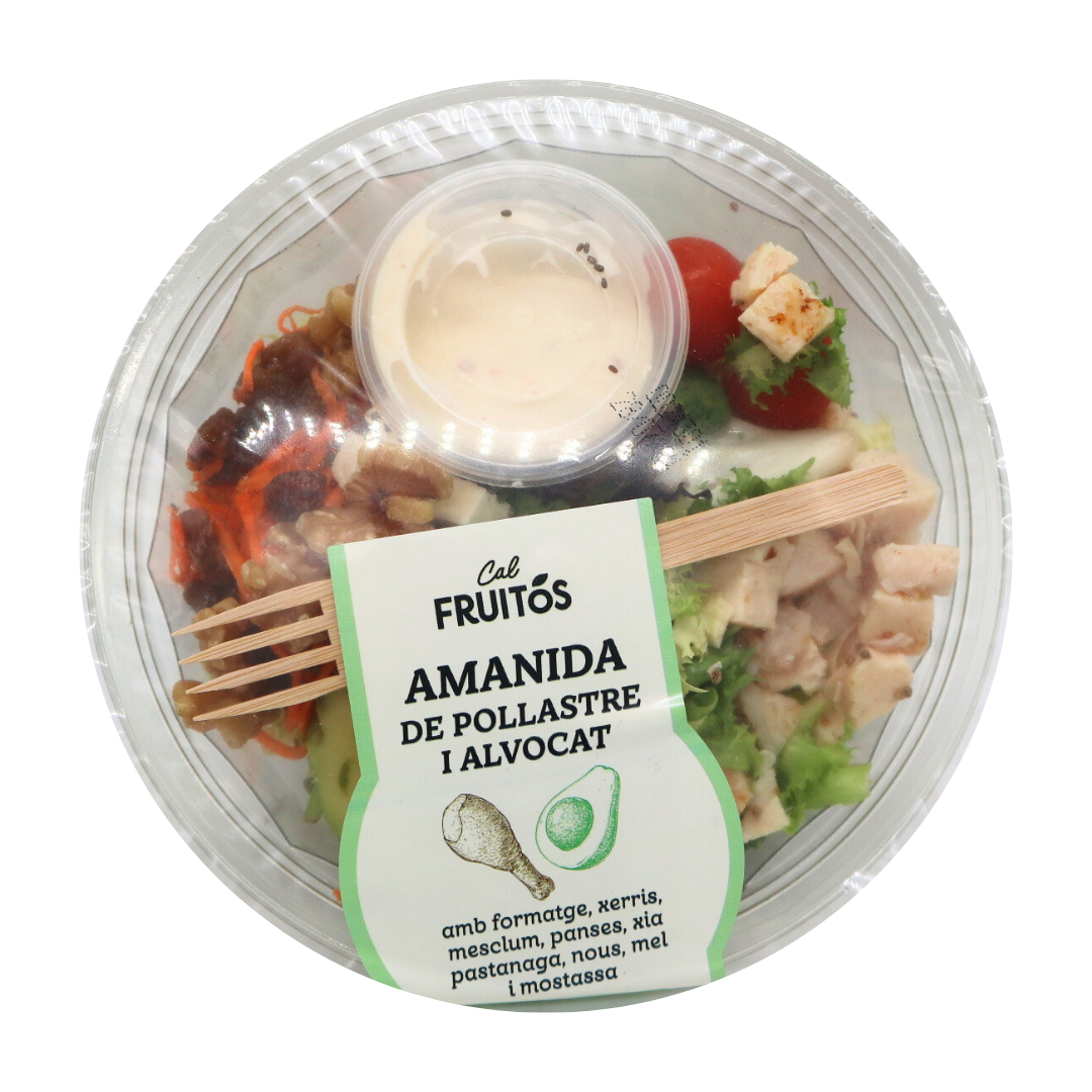 Ensalada Pollo y Aguacate 240g Cal Fruitós