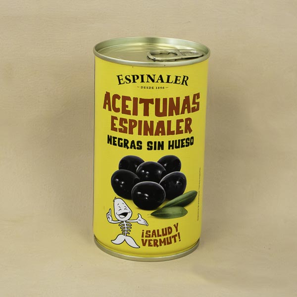 Olivas Negras Lata 350g Espinaler