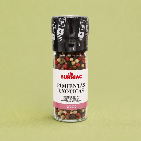 Espècias Molinillo Pimientas Exóticas 38g Burriac
