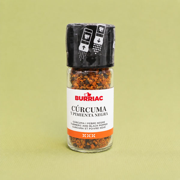 Espècias Molinillo Cúrcuma i Pimienta Negra 53 Burriac