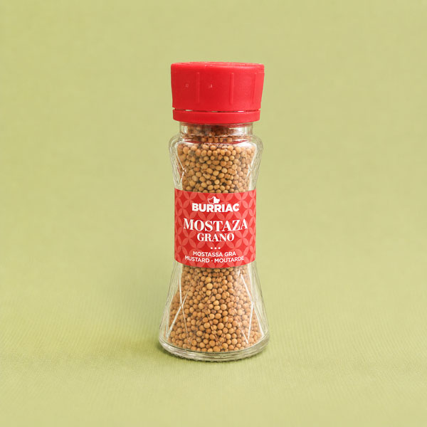 Especias Mostaza Grano 40g Burriac