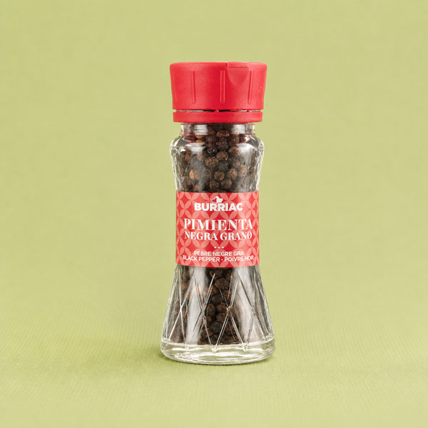Especias Pimienta Negra Grano 28g Burriac
