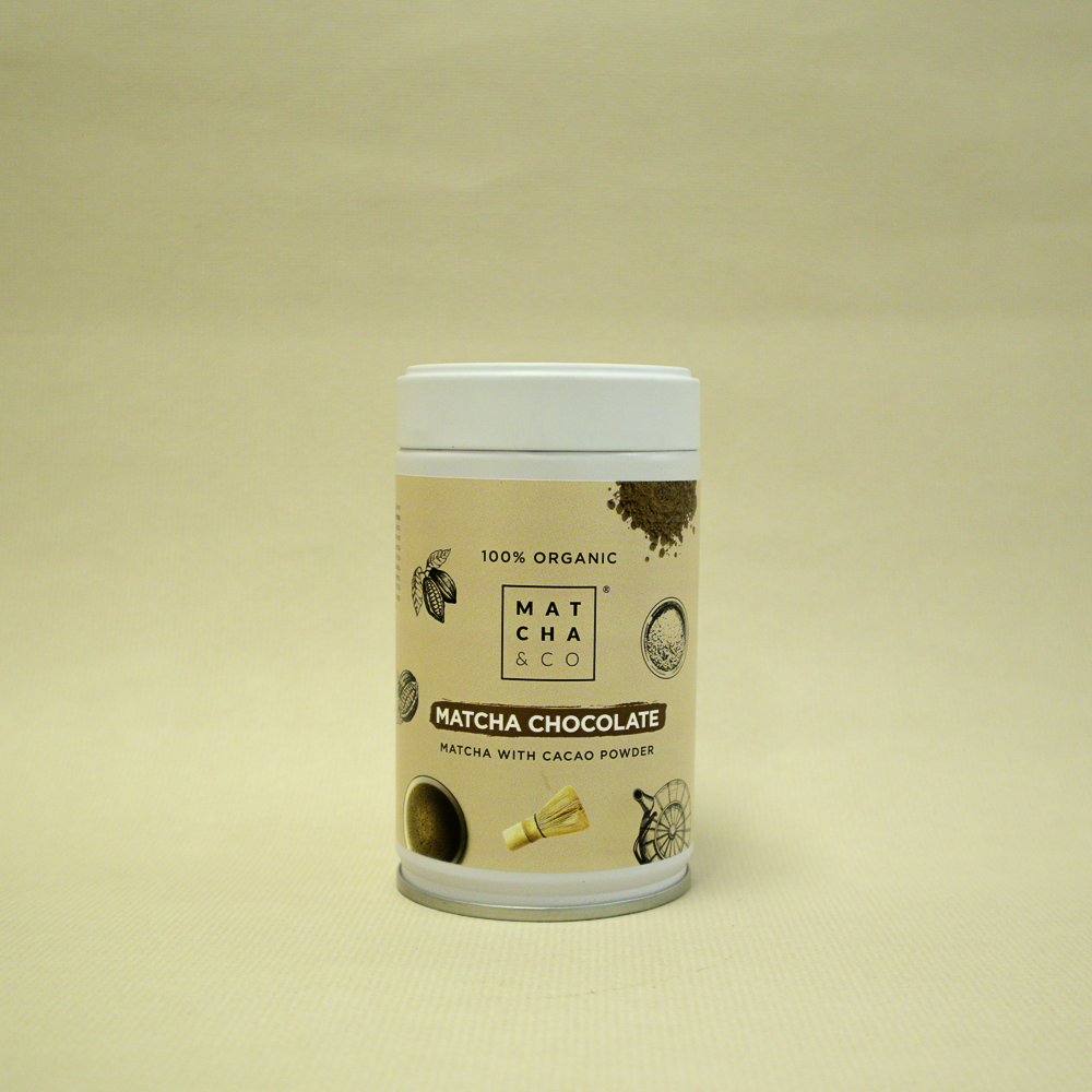 Te Matcha amb Cacau en Pols Bio Llauna 80g Matcha & Co
