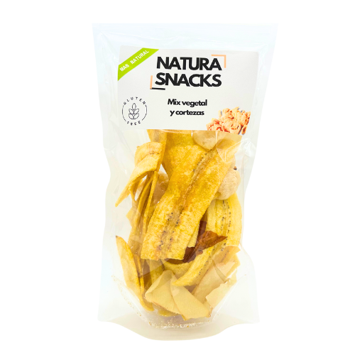 Xips de Plàtan Mix amb Cotnes 100g Plat