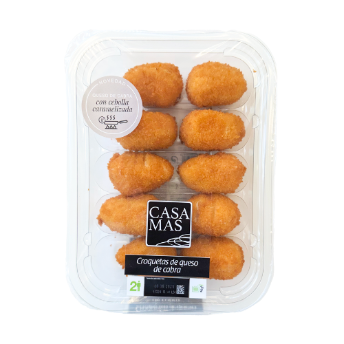 Croquetas Fritas de Queso de Cabra y Cebolla Caramelizada 10 unidades Casa Mas