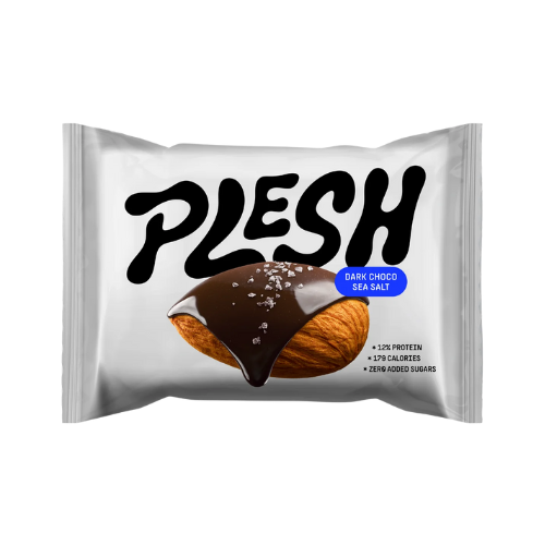 Snack d\'Ametlla amb Xocolata Negra i Sal S/Sucres 30g Plesh