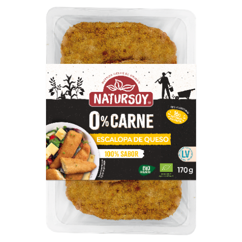 Escalopa Vegana con Queso 170g Natursoy