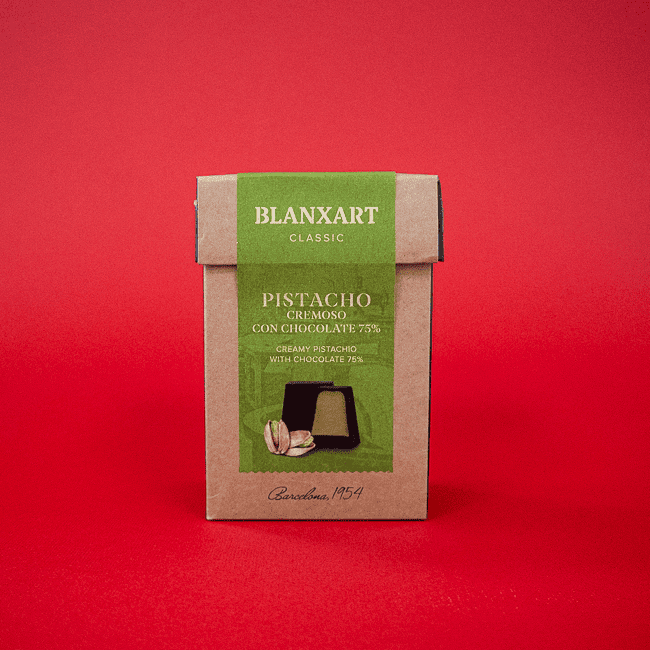 Bombón de Pistacho i Chocolate 70g Blanxart