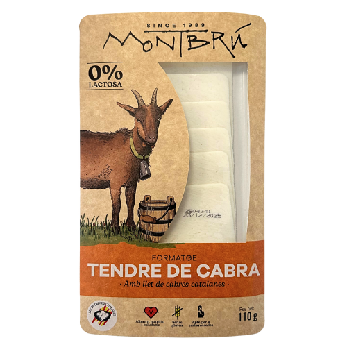 Queso de Cabra Tierno Rodajas 110g Montbrú