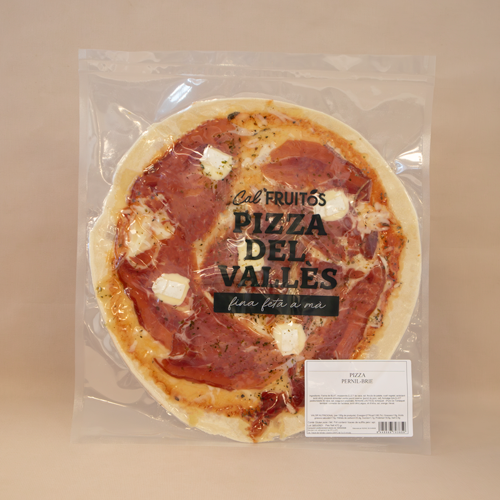 Pizza del Vallès Pernil i Brie 470g Cal Fruitós