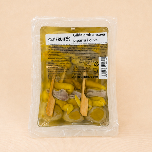 Gilda con Anchoa y Piparra 160 g Cal Fruitós