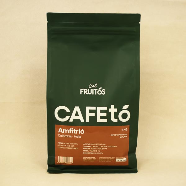 Cafè en Gra Especialitat Amfitrió 1kg Cal Fruitós