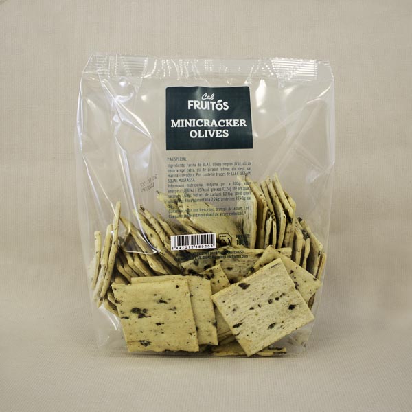 Mini crackers de aceitunas 180 g Cal Fruitós