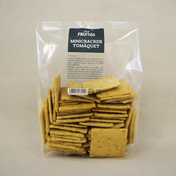 Mini crackers de tomate 180 g Cal Fruitós