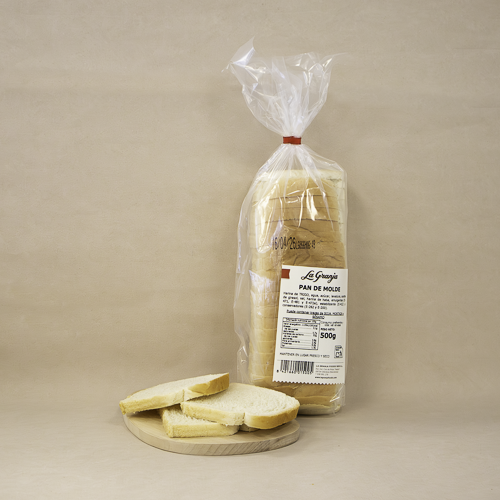 Pan de molde blanco 500 g La Granja