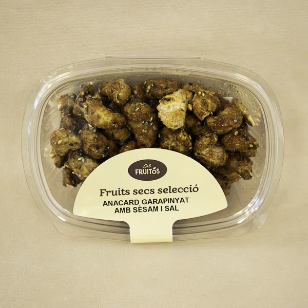 Anacard Garrapinyat amb Sèsam i Sal 130g Cal Fruitós