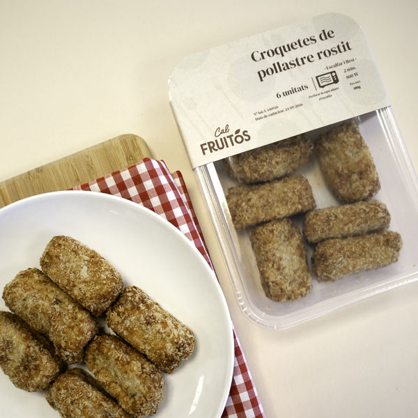 Croquetes Fritas Pollo Rustido 6u Cal Fruitós