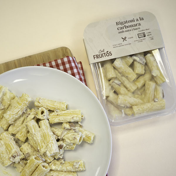 Rigatoni Carbonara 250g Cal Fruitós