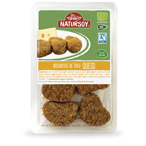 Bocaditos de Tofu i Formatge Arrebossats (150 g) Natursoy