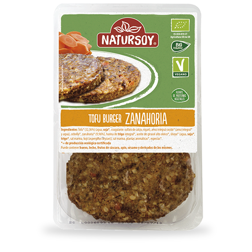 Hamburguesa Tofu/Pastanaga (2x80 g) Natursoy