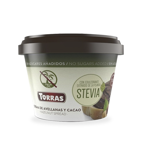 Chocolate Crema Cacao Avellana Stevia (200 g) Torras