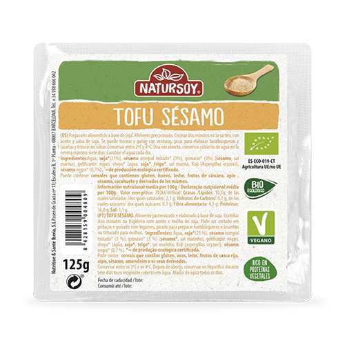 Tofu amb Sèsam Individual Bio 125g Natursoy