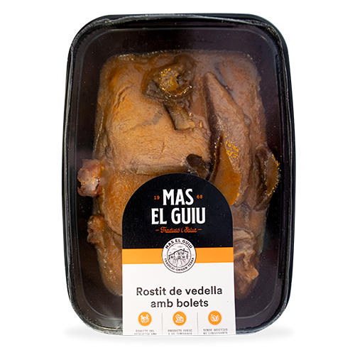 Rostit de Vedella amb Bolets (250 g) Mas el Guiu