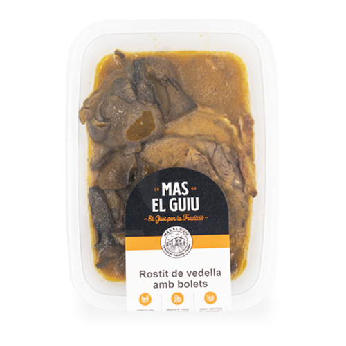 Asado de Ternera con Setas (250 g) Mas el Guiu