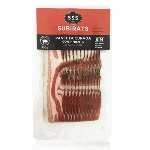 Panceta con Pimienta (100 g) Subirats