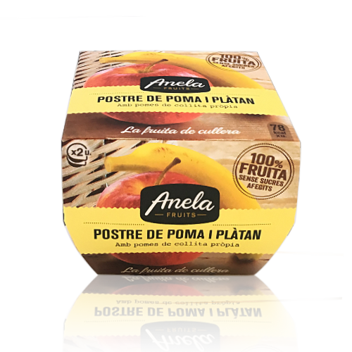 Postre Poma Plàtan Anela