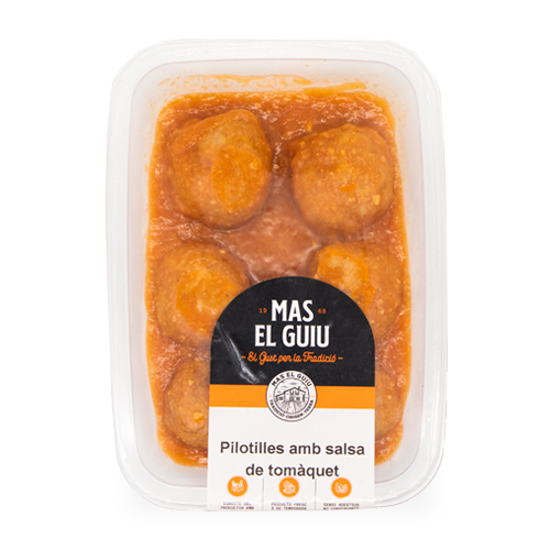 Pilotilles amb salsa de Tomàquet (280 g) Mas el Guiu