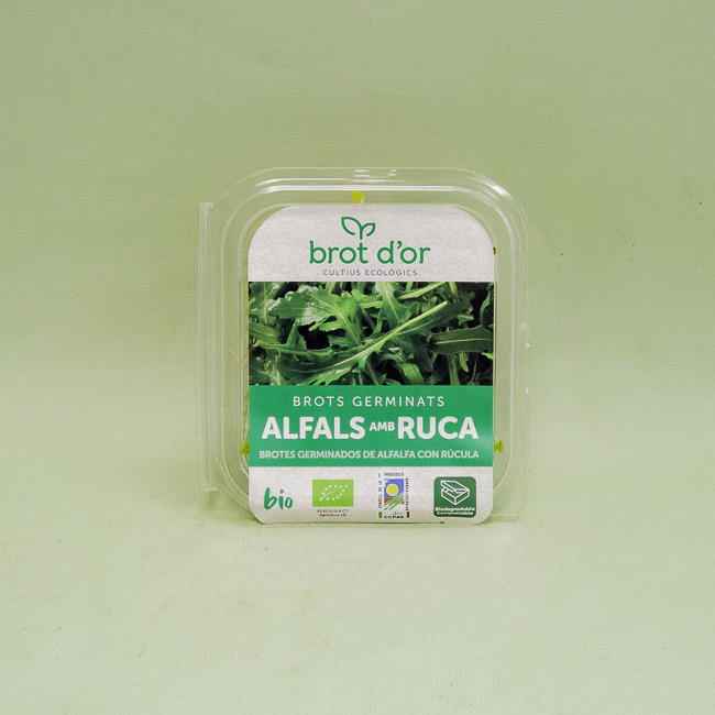 Germinat Bio d' Alfals amb Rúcula (70 g)