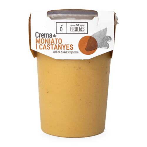 Crema de Boniato y Castaña Fresca 500 ml Cal Fruitós