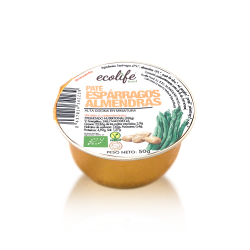 Paté d´Espàrrecs amb Ametlles Bio (50 g) Ecolife