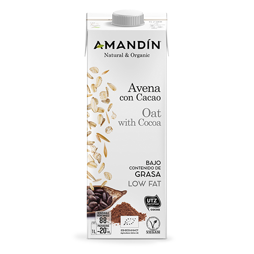 Beguda de Civada amb Cacau Bio (1 l) Amandin