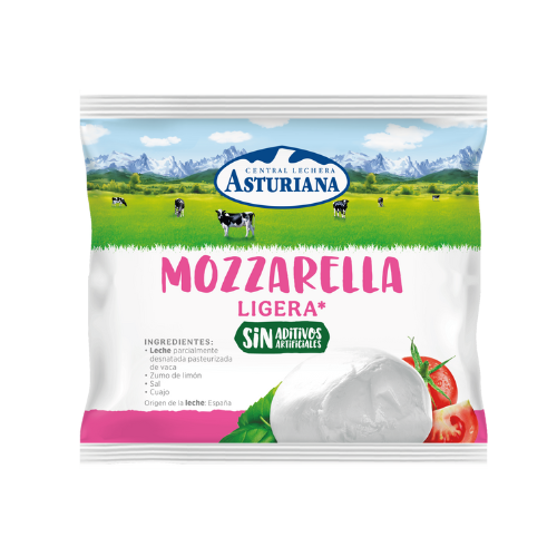 Mozzarella Fresca de Vaca Light (100 g) Toscanella/ Asturiana