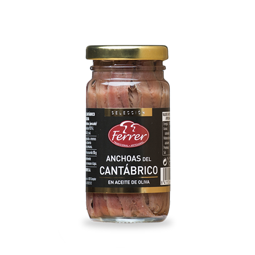 Anchoas del Cantábrico Aceite de Oliva (100 g) Ferrer