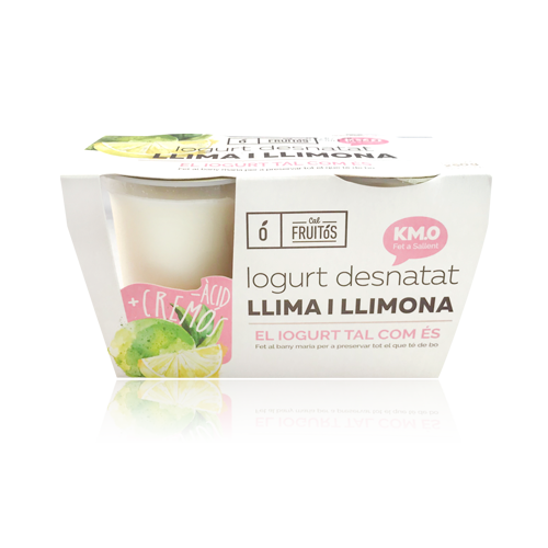 Iogurt Desnatat de Llima i Llimona (2x125 g) Cal Fruitós