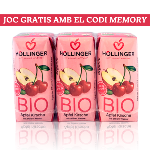 Zumo de Manzana y Cereza Bio (3x200 ml) Hollinger