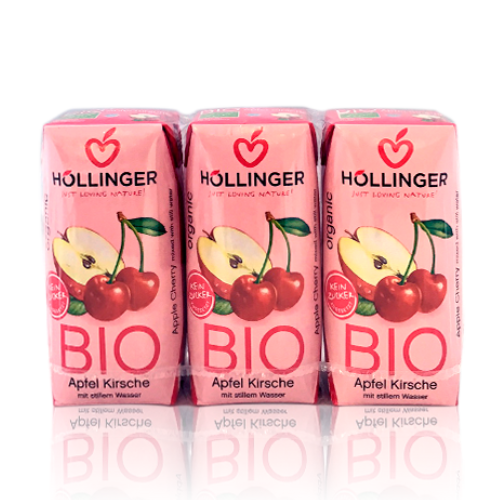 Suc de Poma i Cirera Bio (3x200 ml) Hollinger