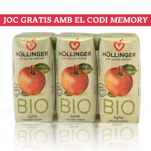 Suc de Poma Bio (3x200 ml) Hollinger