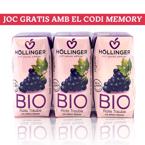 Suc de Raïm Vermell Bio (3x200 ml) Hollinger