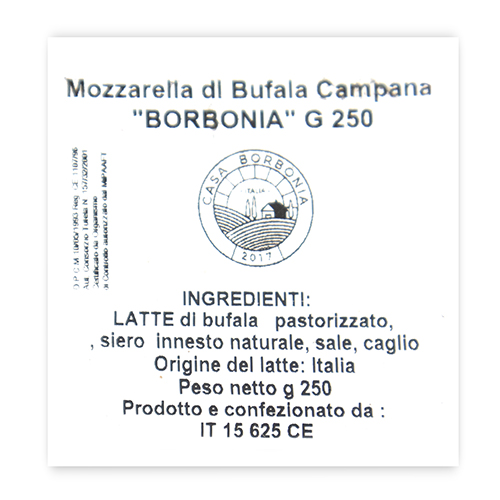 Mozzarella Bufala (250 g) Borbonia