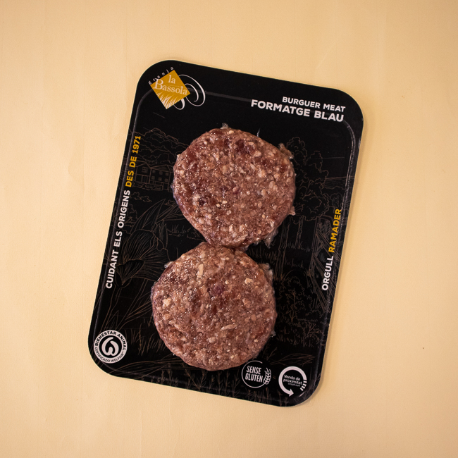 Hamburguesa Queso Azul 120gx2 La Bassola 